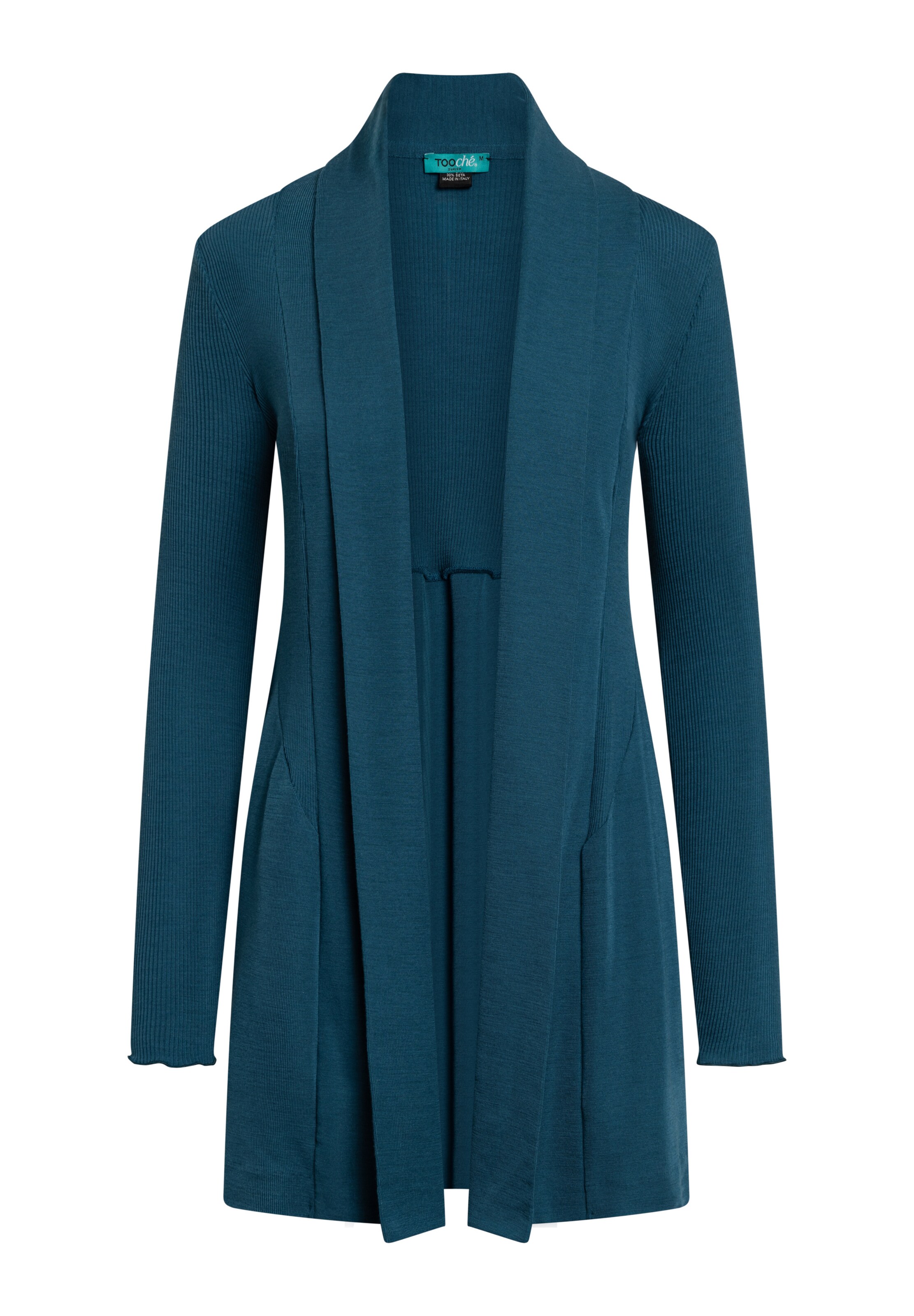 TOOche Gebreid vest in Blauw: voorkant