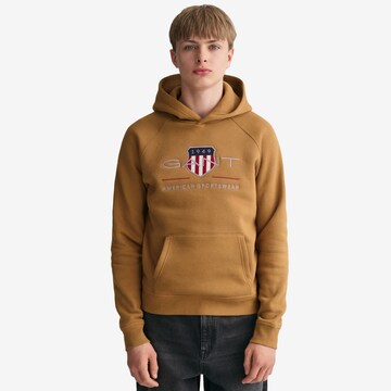 GANT - Sudadera en marrón: frente