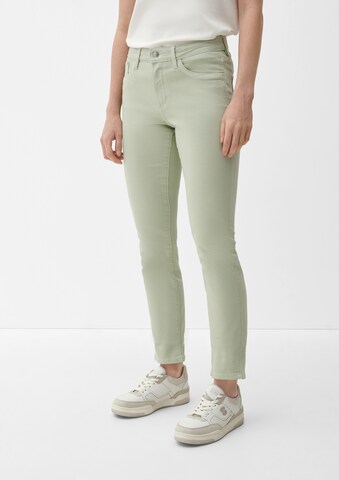 s.Oliver Slimfit Jeans in Grün: predná strana