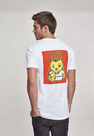 Mister Tee Shirt 'Asia Cat' in Weiß