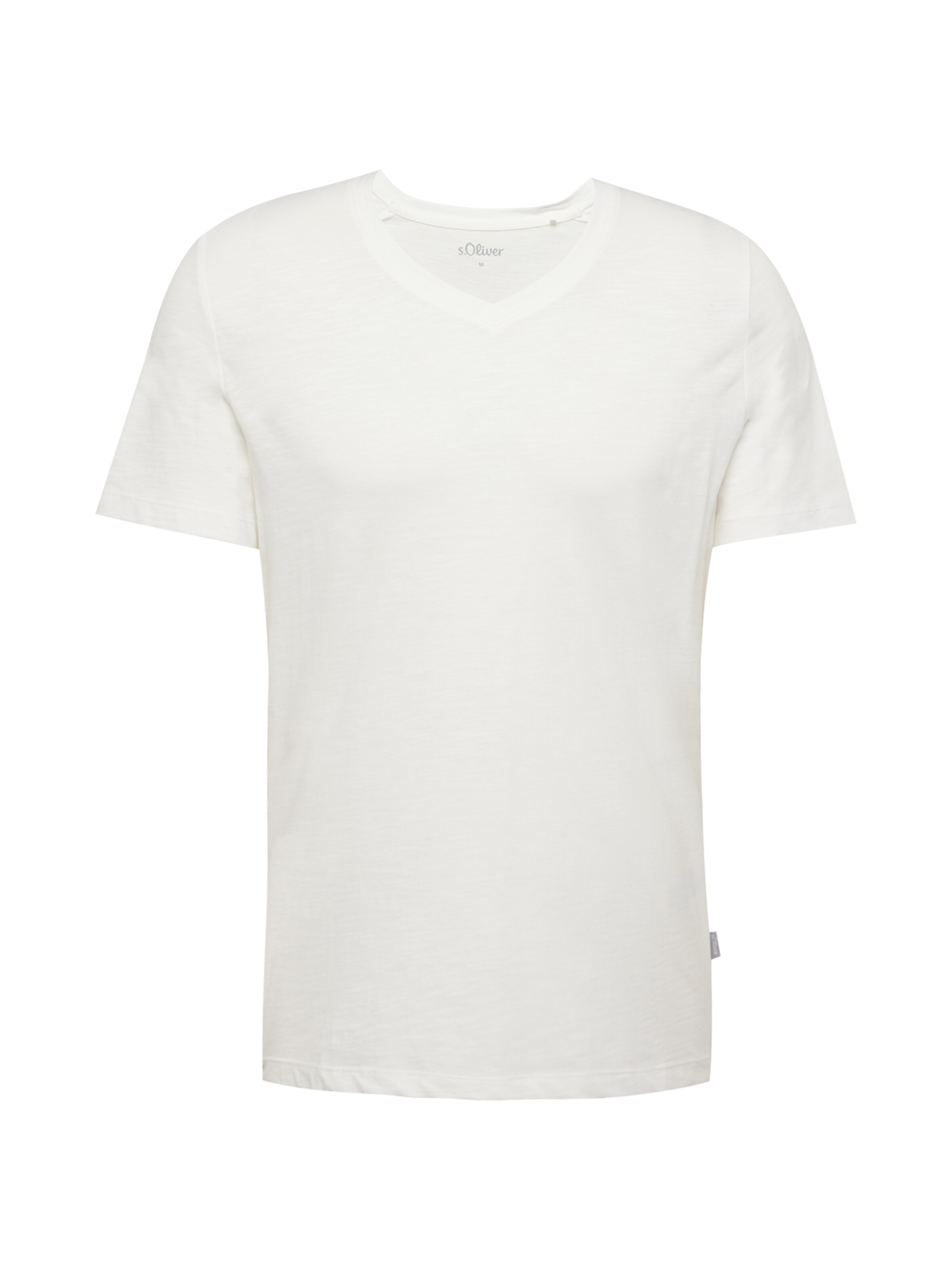 T-Shirt s.Oliver en blanc : devant