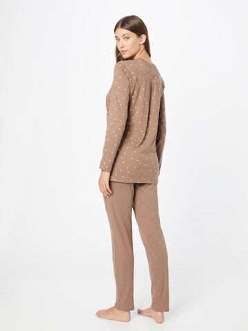 SCHIESSER Pajama 'Essentials' in Brown