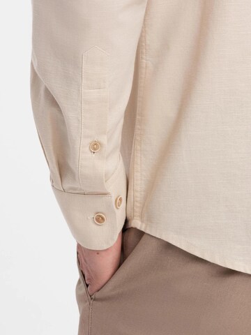 Ombre Regular fit Overhemd in Beige