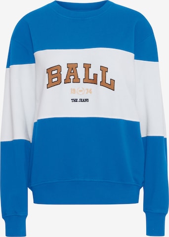 Sweat-shirt 'Montana' Ball en bleu : devant