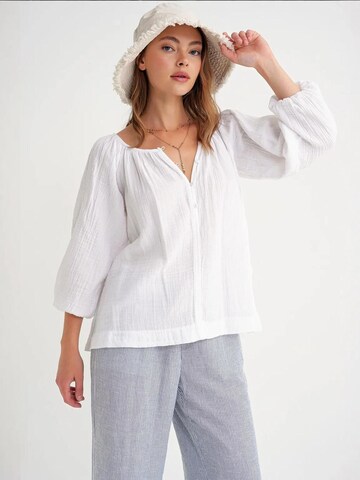 MixRay Blouse in White