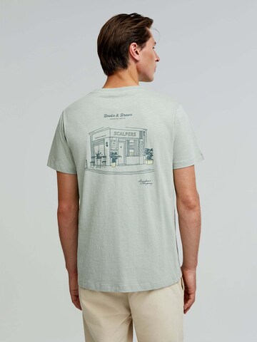 Scalpers Shirt 'Books' in Green: front