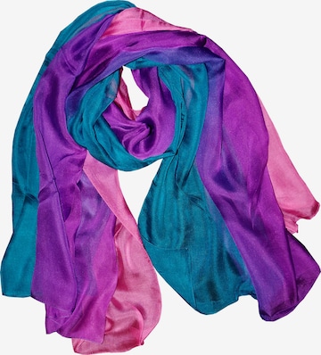 Foulards oversize 'Chiffon Tri-Color' Posh Gear en bleu : devant