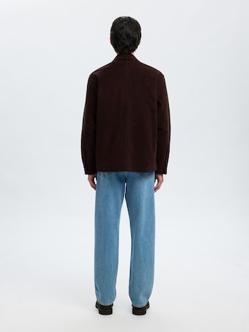 Veste mi-saison SELECTED en marron