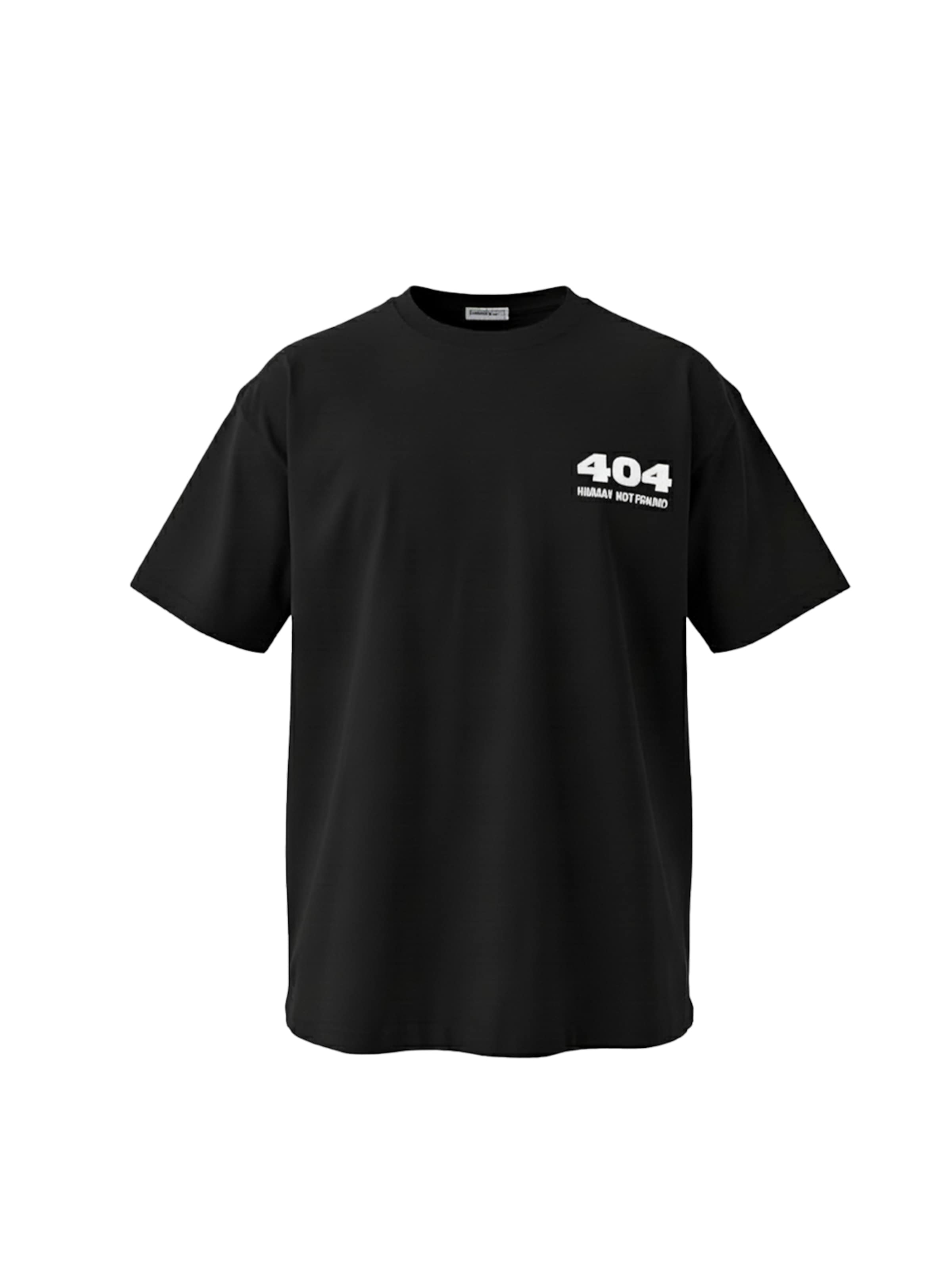Kleidermafia Shirt '404'‌‌ in Schwarz: Vorderseite