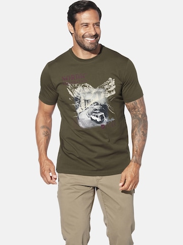 Jan Vanderstorm Shirt 'Hakse' in Groen: voorkant