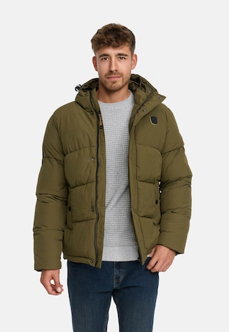 Veste d’hiver 'INLaurits' INDICODE JEANS en vert : devant