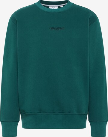 Carlo Colucci Sweatshirt 'De Sarro' in Groen: voorkant