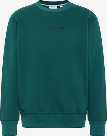 Carlo Colucci Sweatshirt 'De Sarro' in Green: front