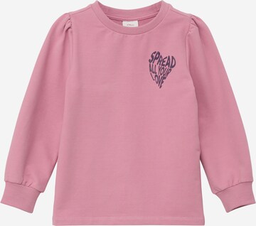 s.Oliver Sweatshirt i rosa: framsida