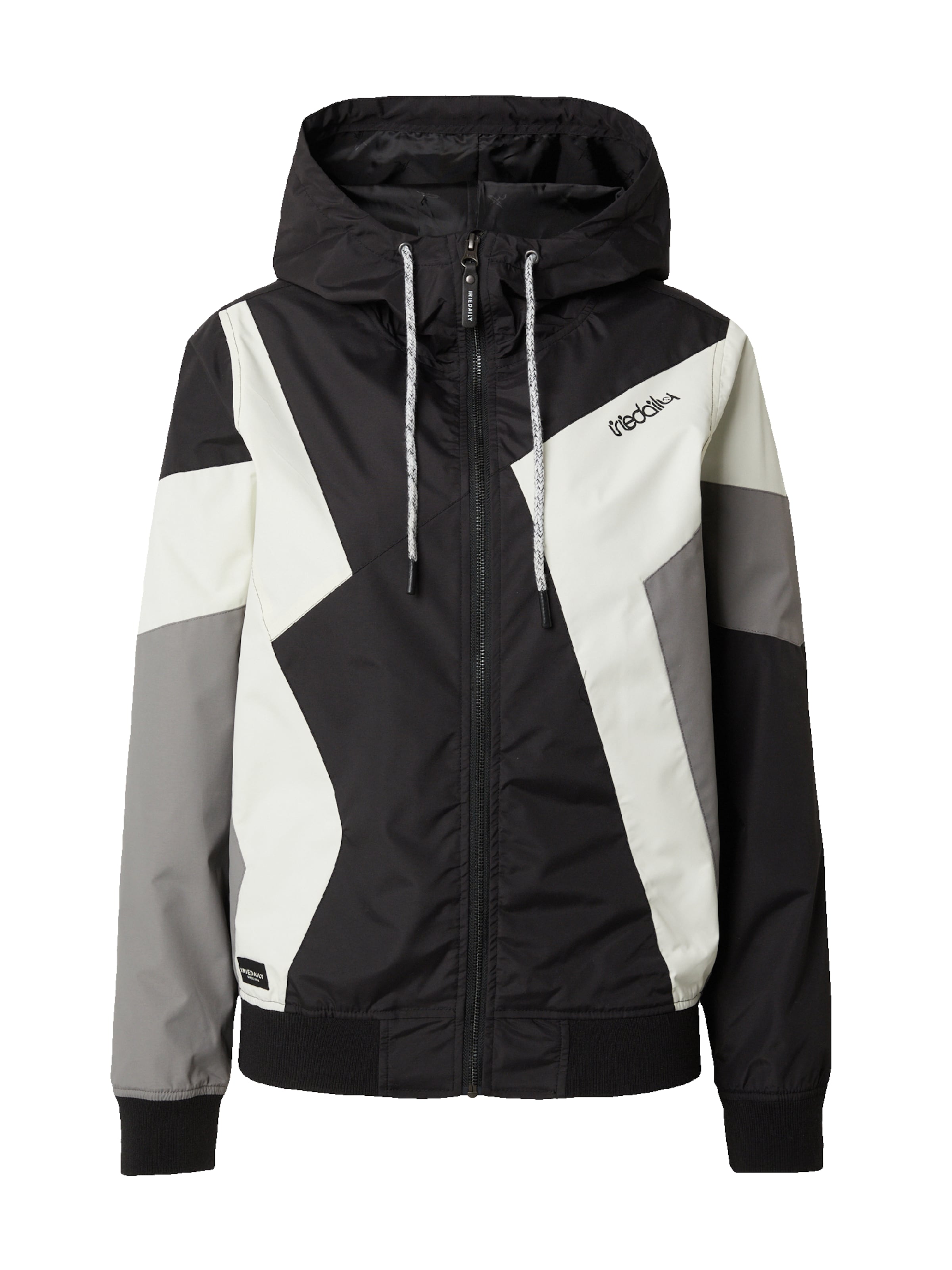 Iriedaily Tussenjas 'Puzzled' in Zwart: voorkant