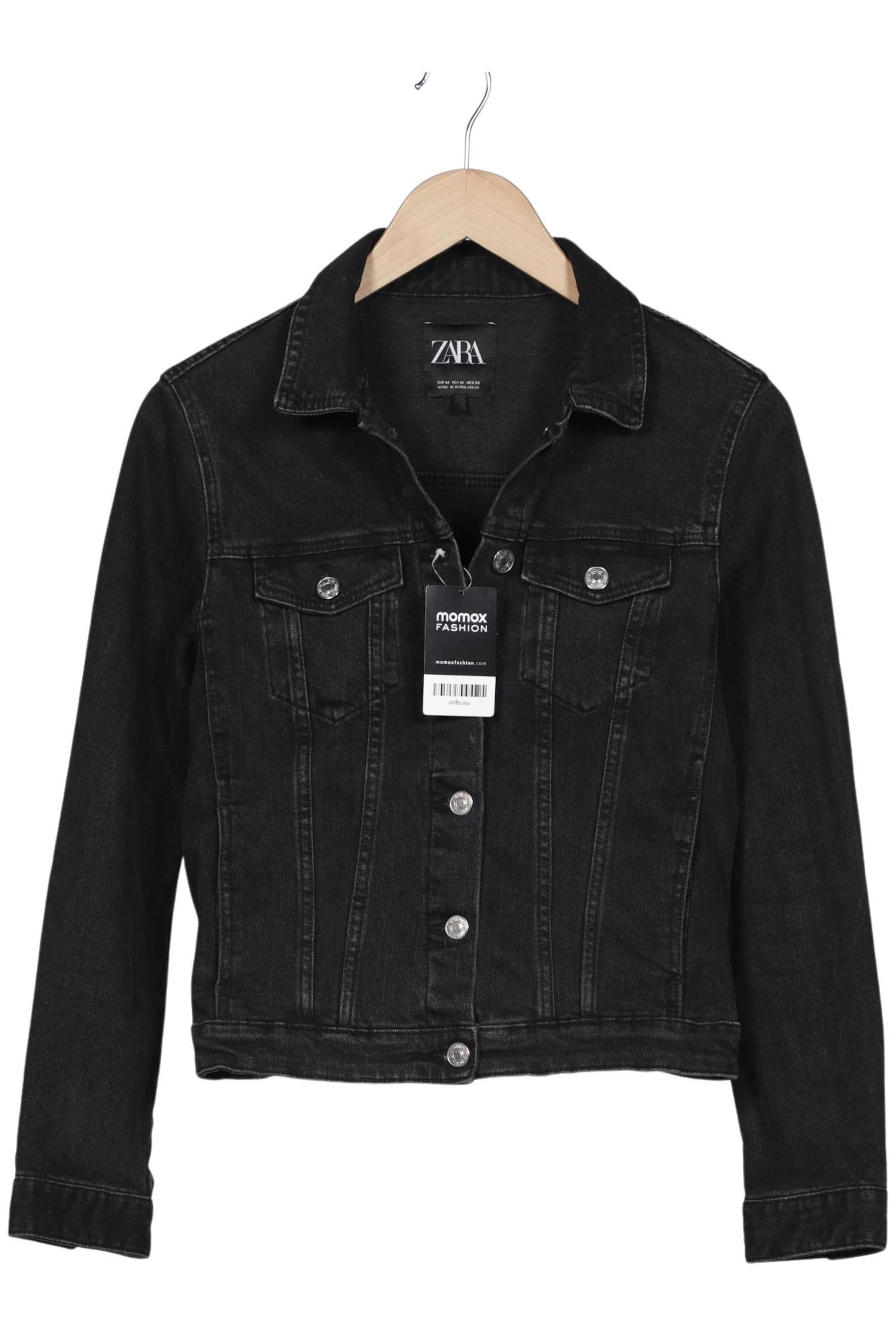 ZARA Jacket & Coat in M in Black: front