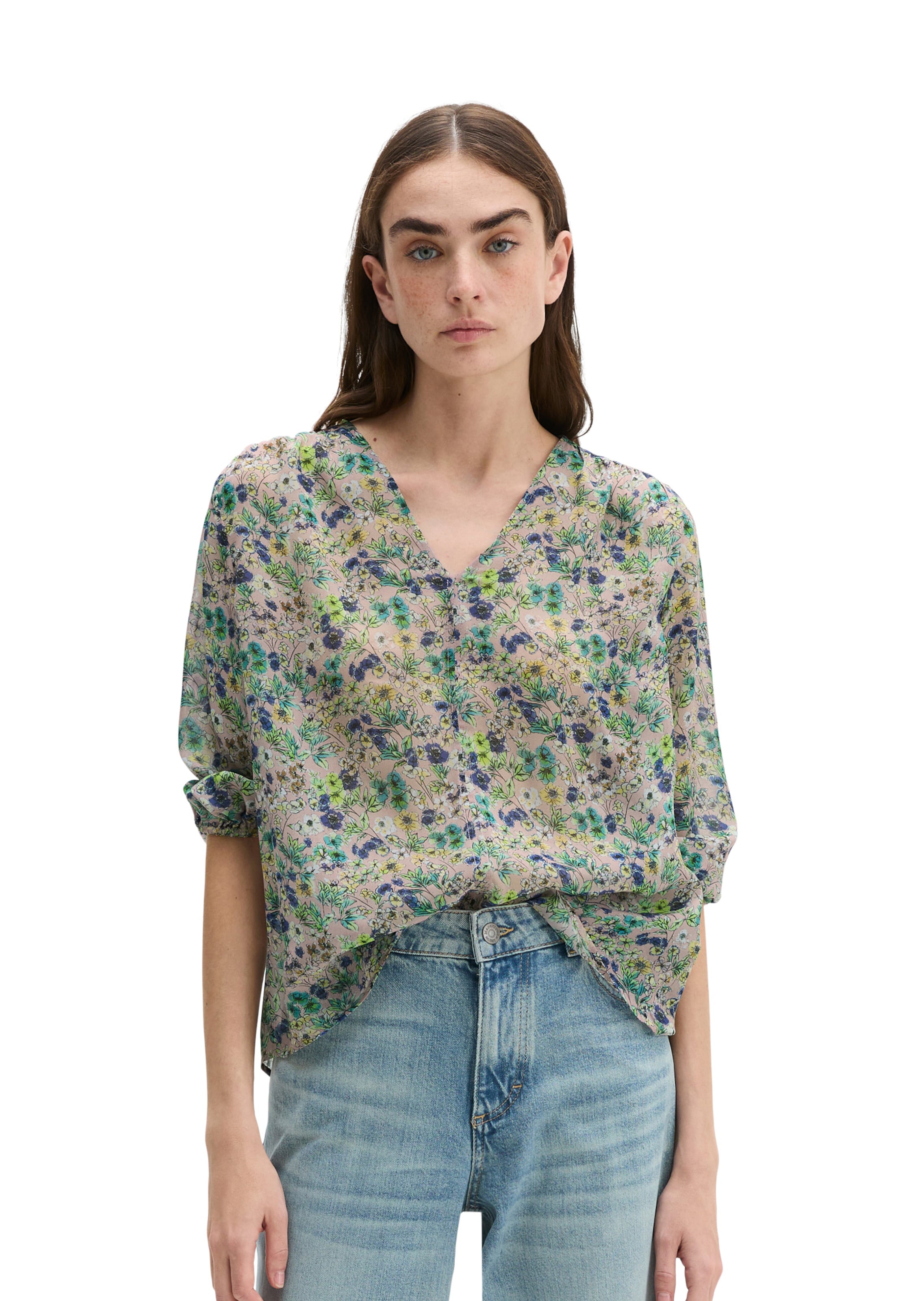 Marc O'Polo Bluse in Grün: Vorderseite