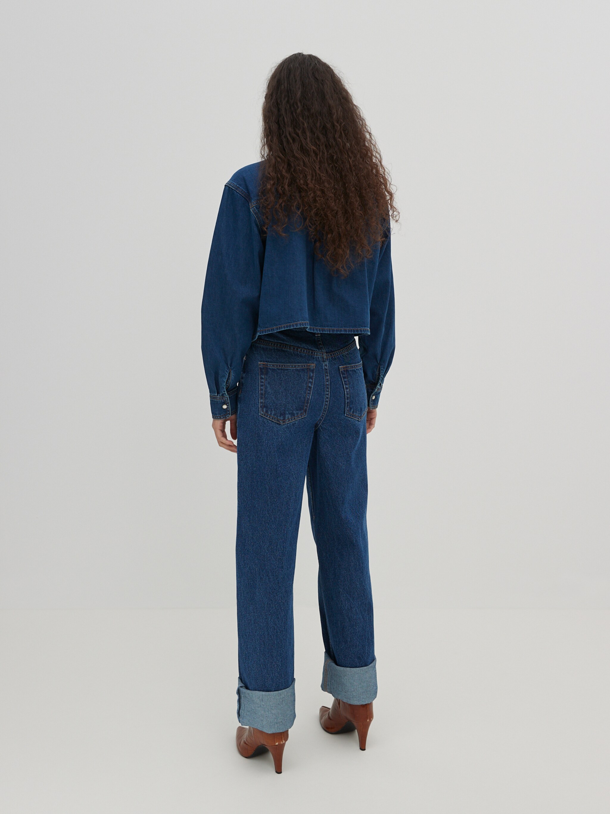 EDITED Producten Blouse 'Jordyn' Blauw denim