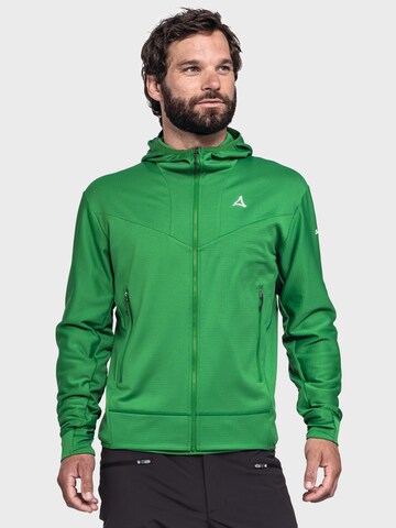Schöffel Funktionele fleece-jas 'Blaueis' in Groen: voorkant