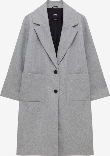 Pull&Bear Between-seasons coat in mottled grey, Item view