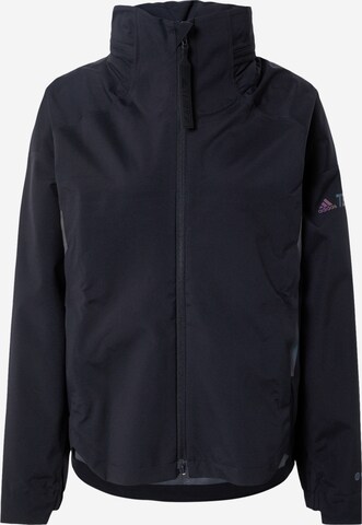 ADIDAS TERREX Outdoor Jacket in Black: front