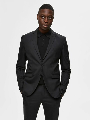 Coupe slim Veste de costume SELECTED HOMME en noir