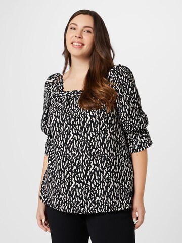 Dorothy Perkins Curve Bluse in Schwarz: predná strana