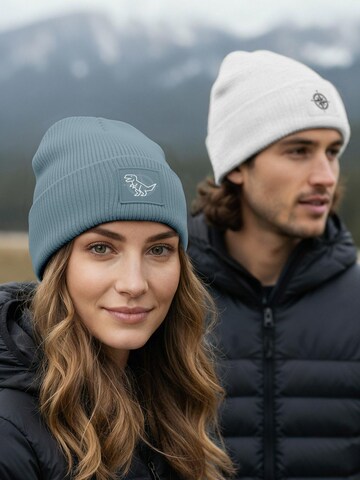 Neverless Beanie 'Polygon T-Rex' in Blue