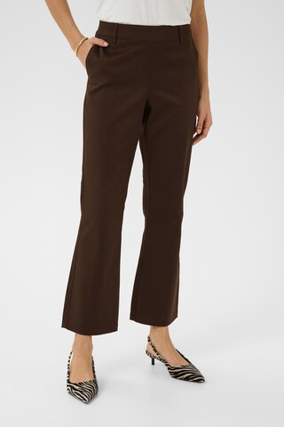 CULTURE Boot cut Trousers 'Caya' in Brown