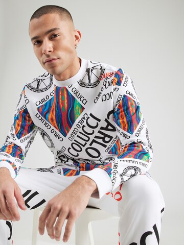 Carlo Colucci Sweatshirt in White: front