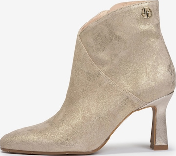 Escarpins à plateforme 'Saxi 02' Floris van Bommel en or : devant