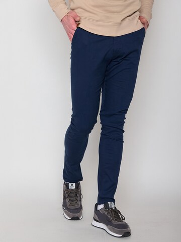 regular Pantaloni chino ' Tough  Basic ' di GREENBOMB in blu: frontale