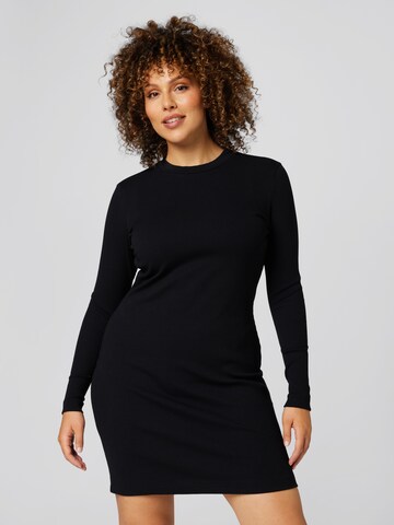 A LOT LESS Dress 'Milly' in Black: front