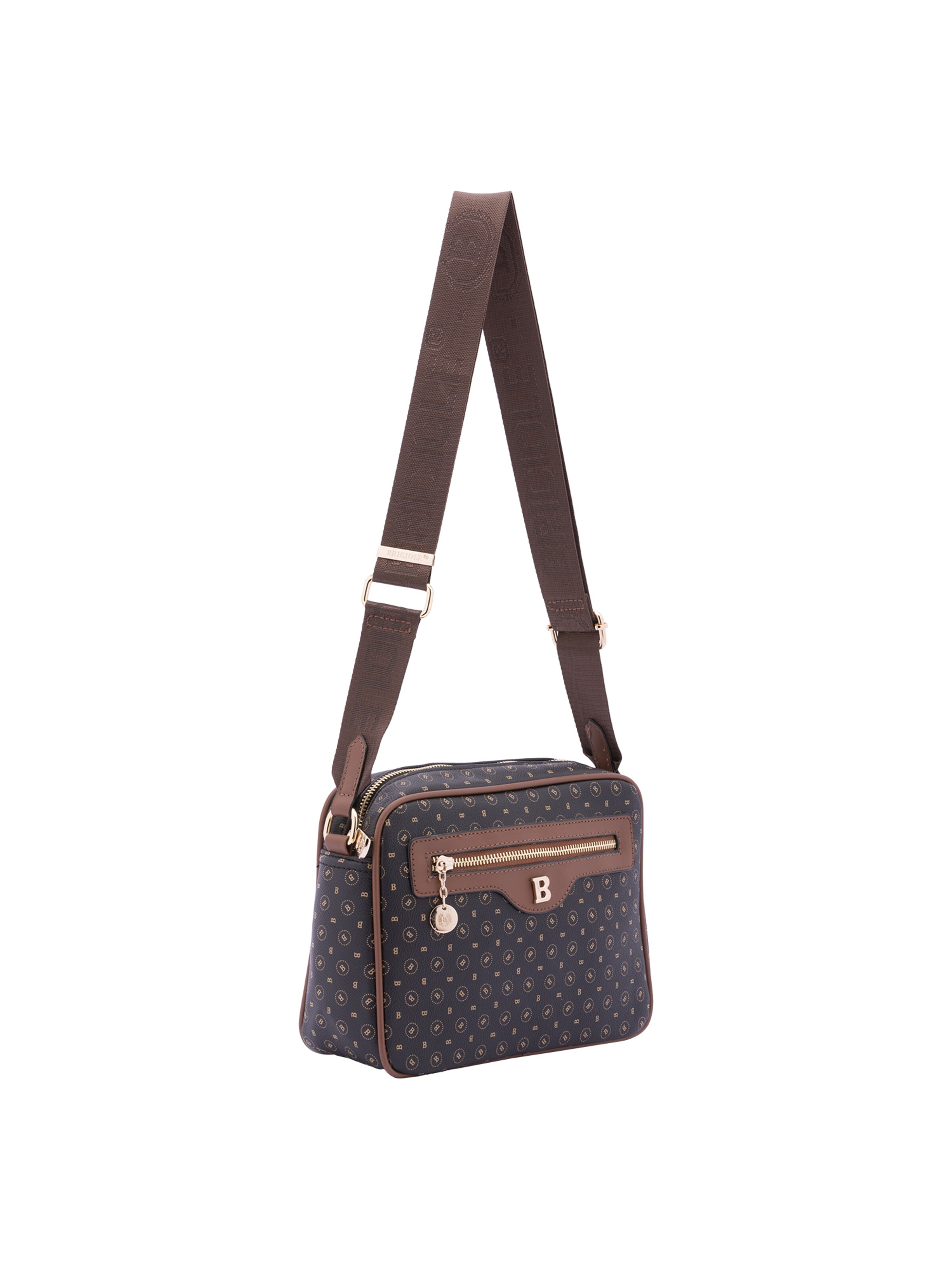 Briciole Crossbody bag in Black: front