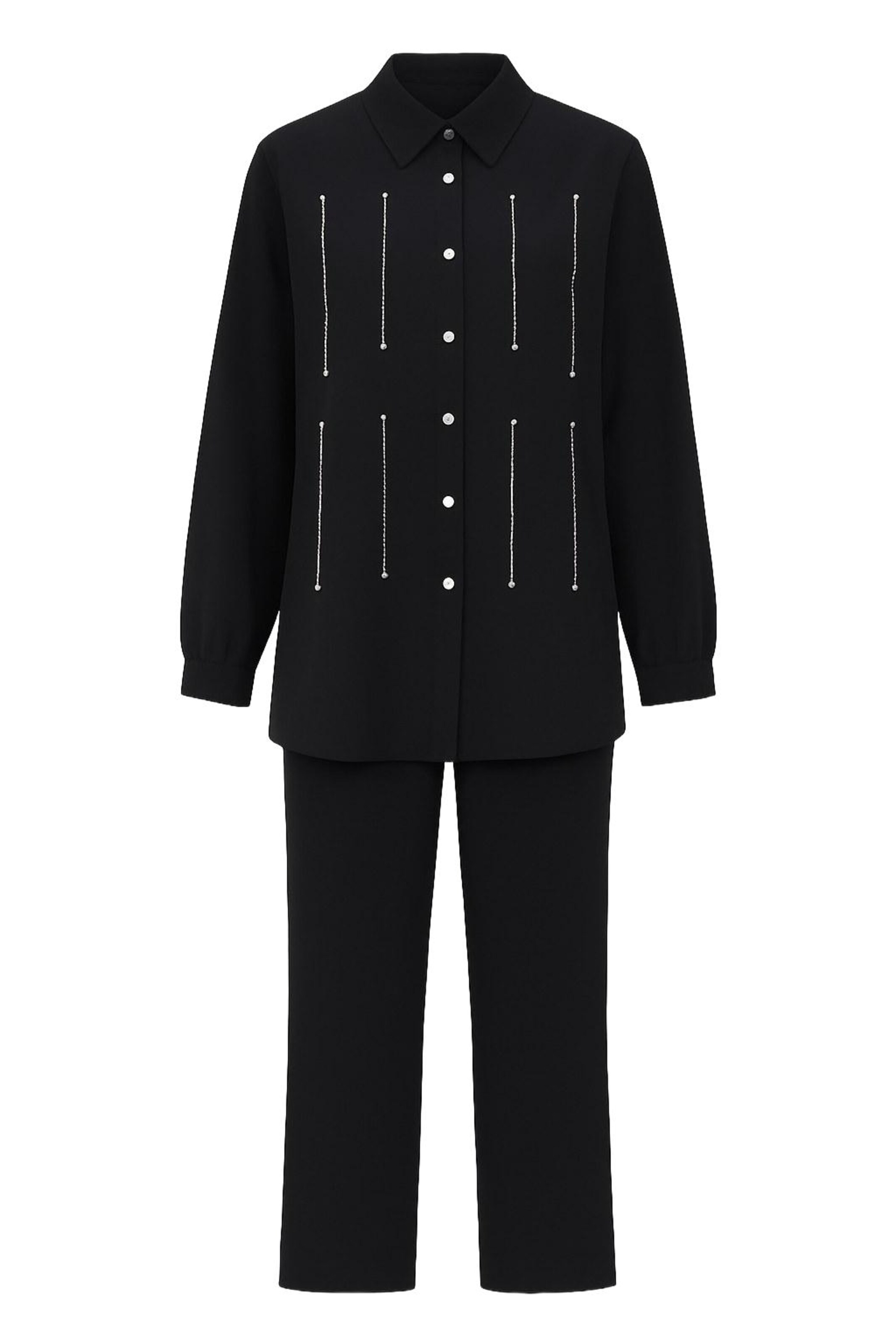 MODAMIHRAM Pantsuit in Black: front