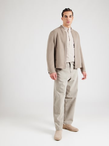 JACK & JONES Slim fit Overhemd 'JJBREEZE' in Beige