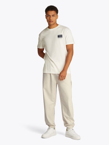 Tommy Jeans - Tapered Calças 'VARSITY' em bege