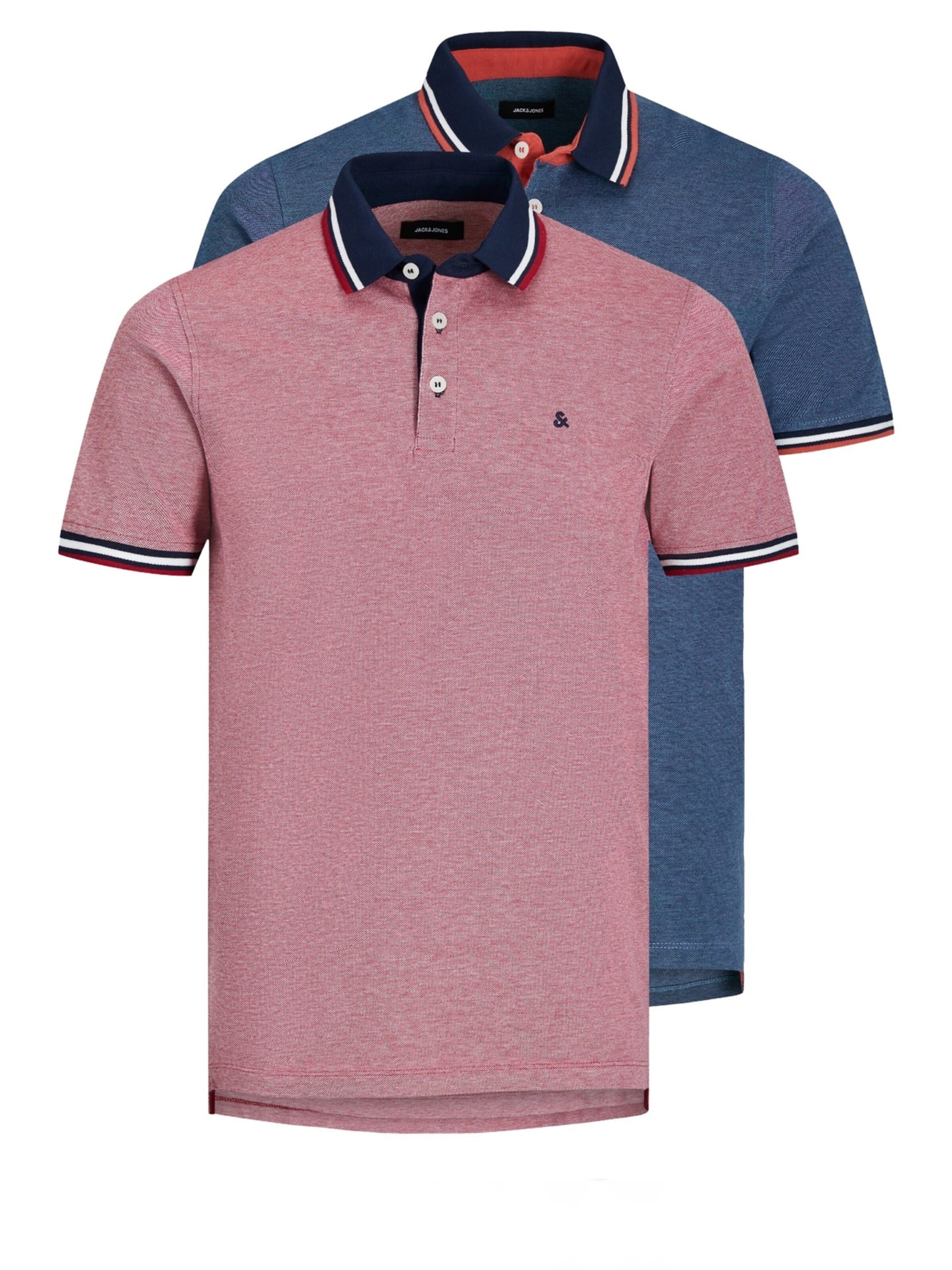T-Shirt 'JJEPAULOS' JACK & JONES en bleu : devant