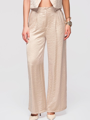 Ombre Wide leg Broek in Beige