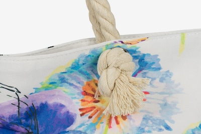 styleBREAKER Strandtasche 'Strandtasche Veilchen Muster' in One Size in lila, Produktansicht
