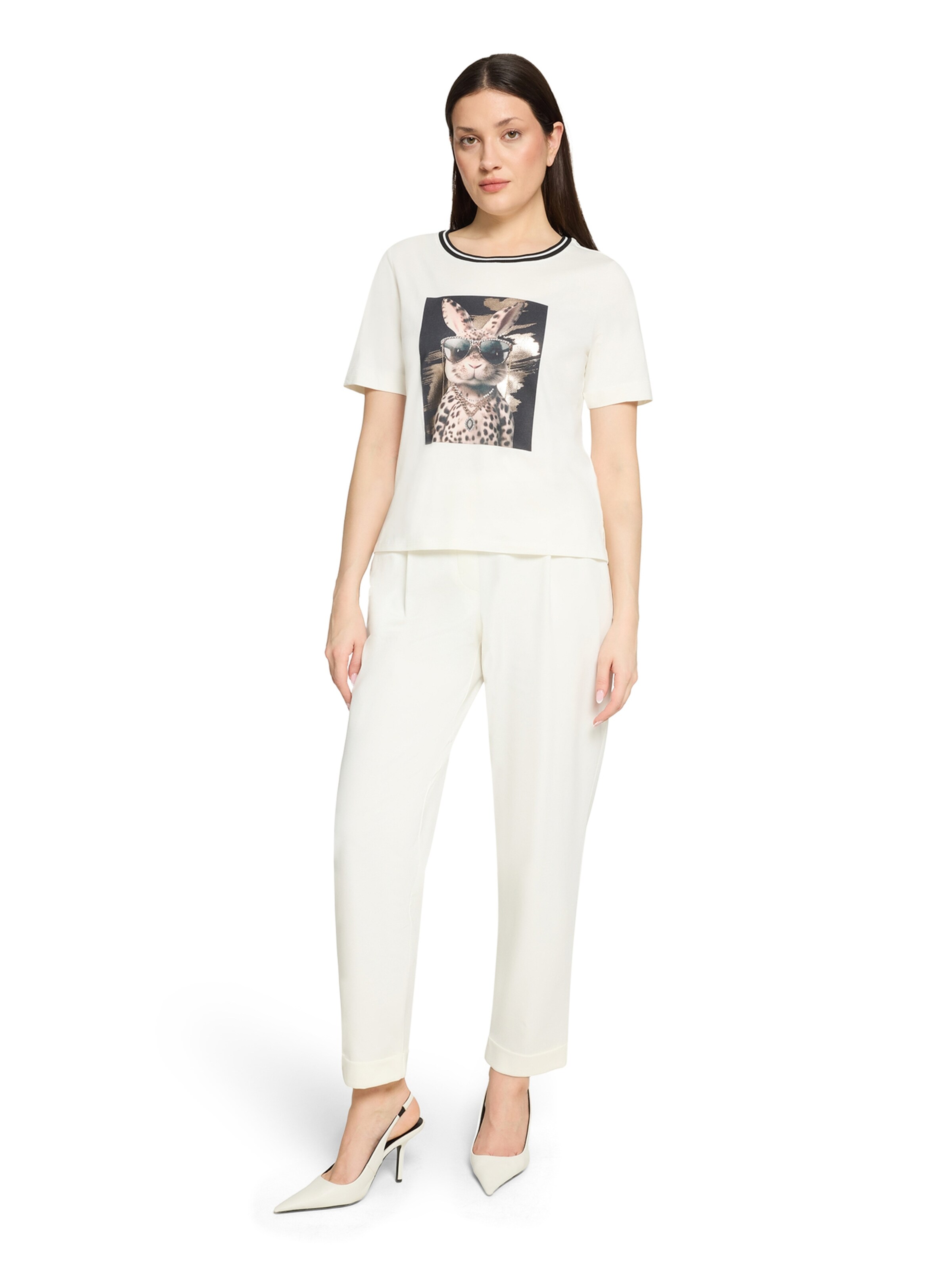 Betty Barclay Basic Shirt mit Aufdruck in Weiß
