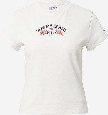 T-shirt Tommy Jeans en blanc : devant