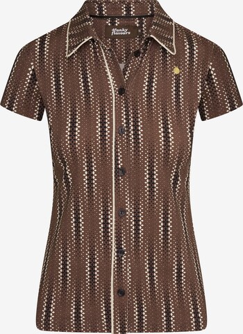 Camicia da donna '10 Minute High' di 4funkyflavours in marrone: frontale