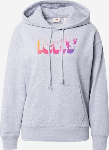 LEVI'S ® Tréning póló 'Graphic Standard Hoodie' - szürke: elől