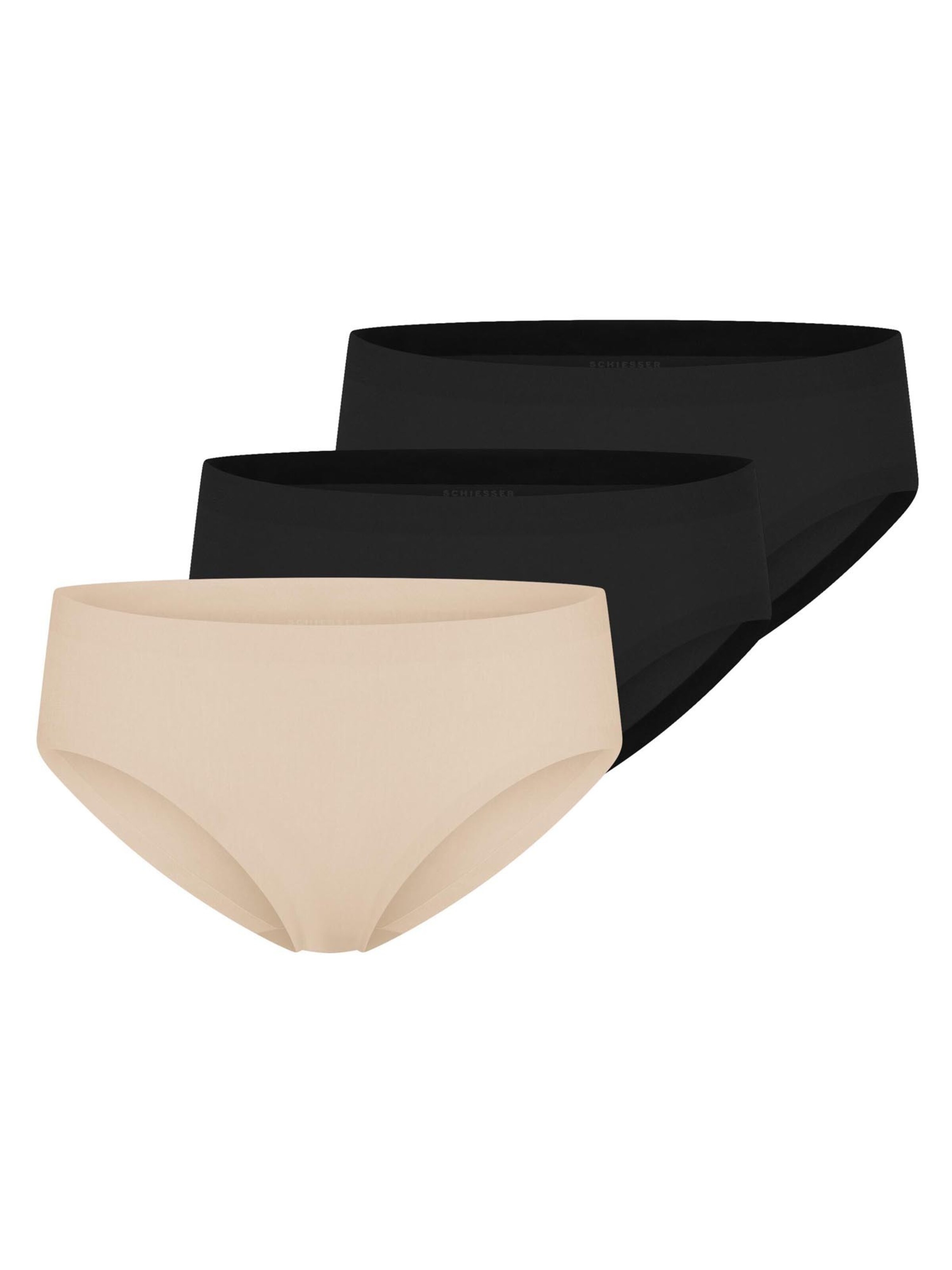 SCHIESSER Panty 'Invisible Cotton' in Black: front