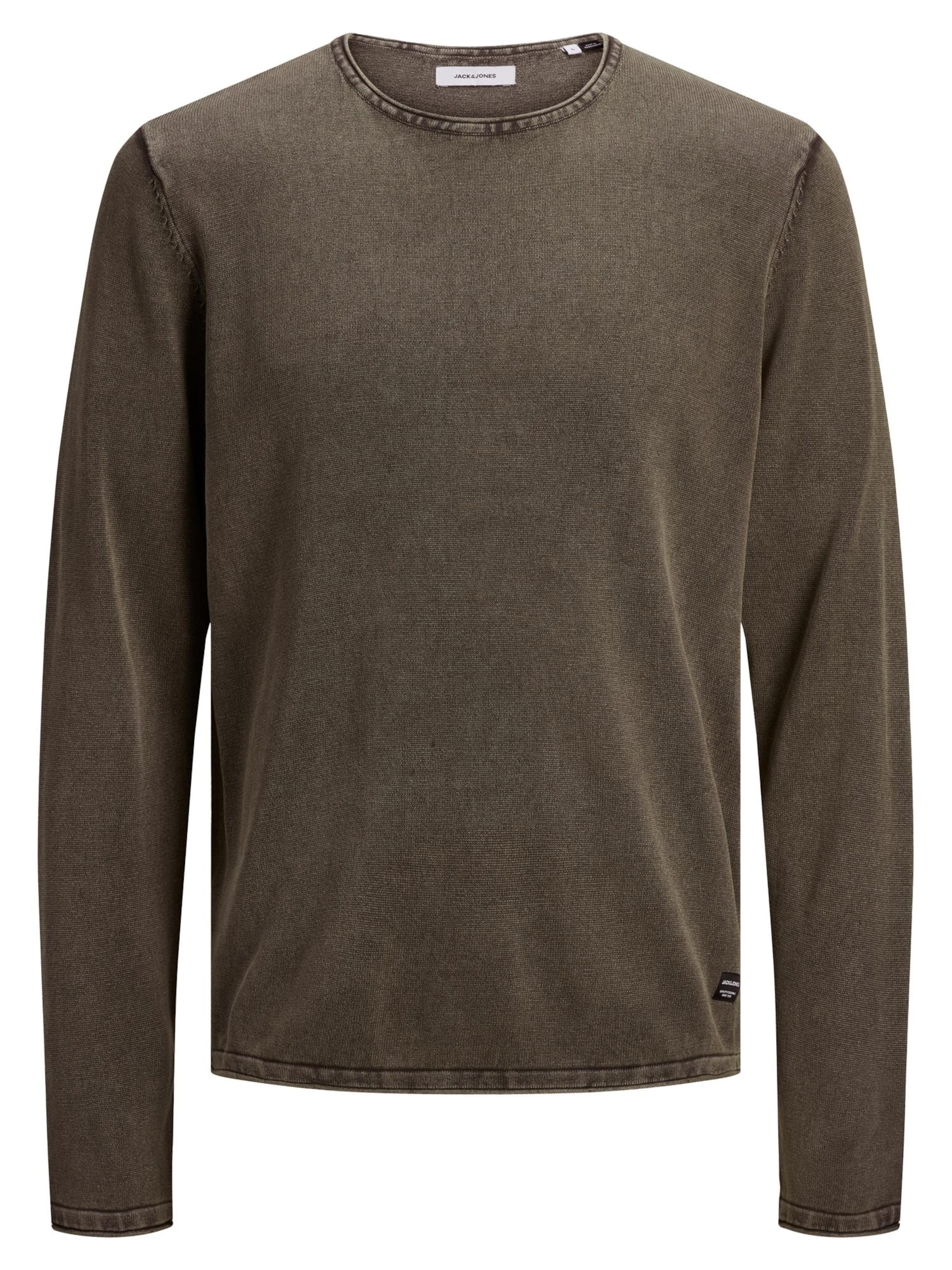 JACK & JONES Sweater 'Leo' in Brown: front