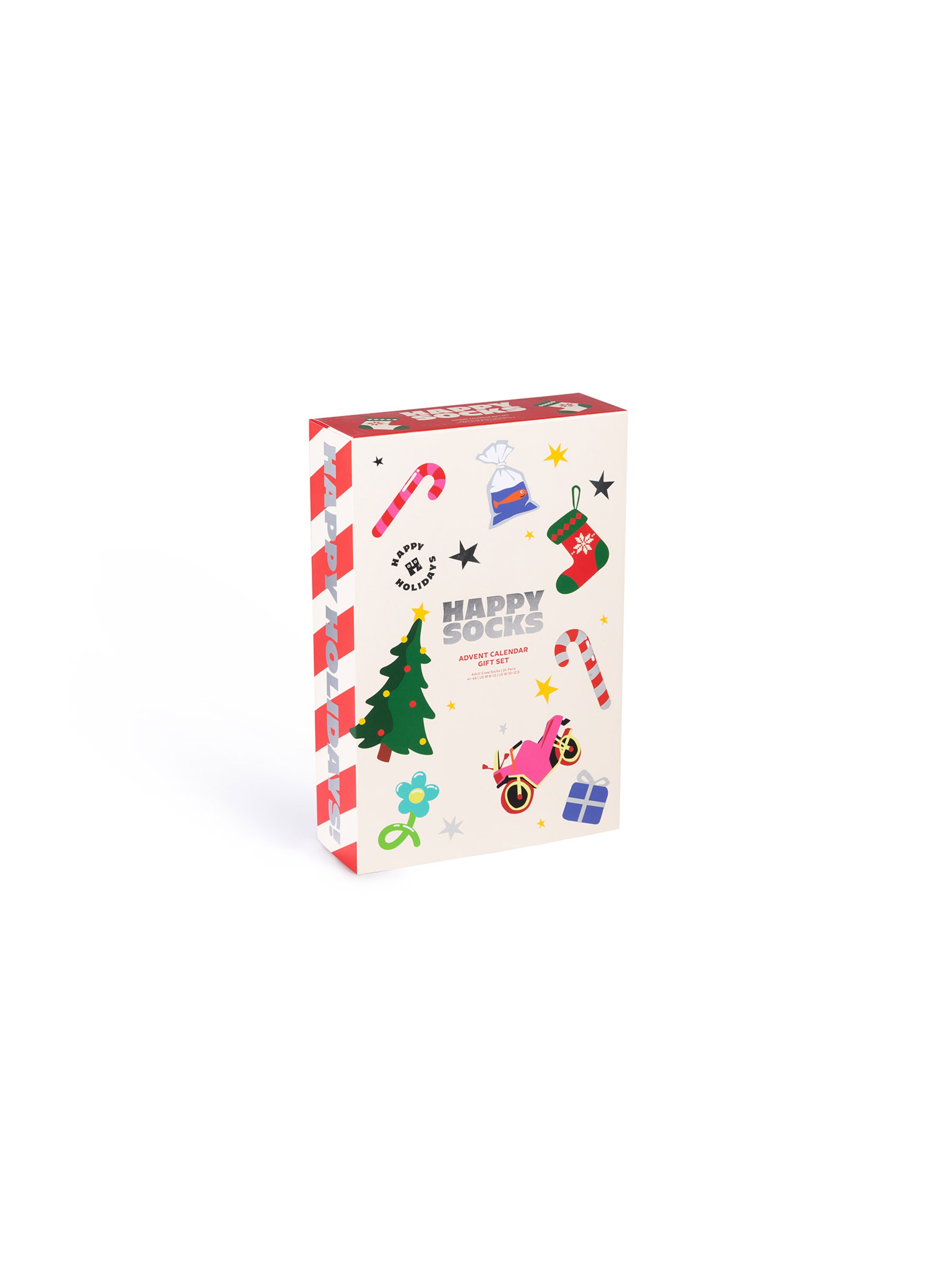 Chaussettes 'Adventskalender' Happy Socks en mélange de couleurs : devant