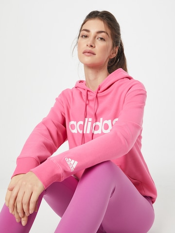 Sweat-shirt 'Essentials Linear' ADIDAS SPORTSWEAR en rose