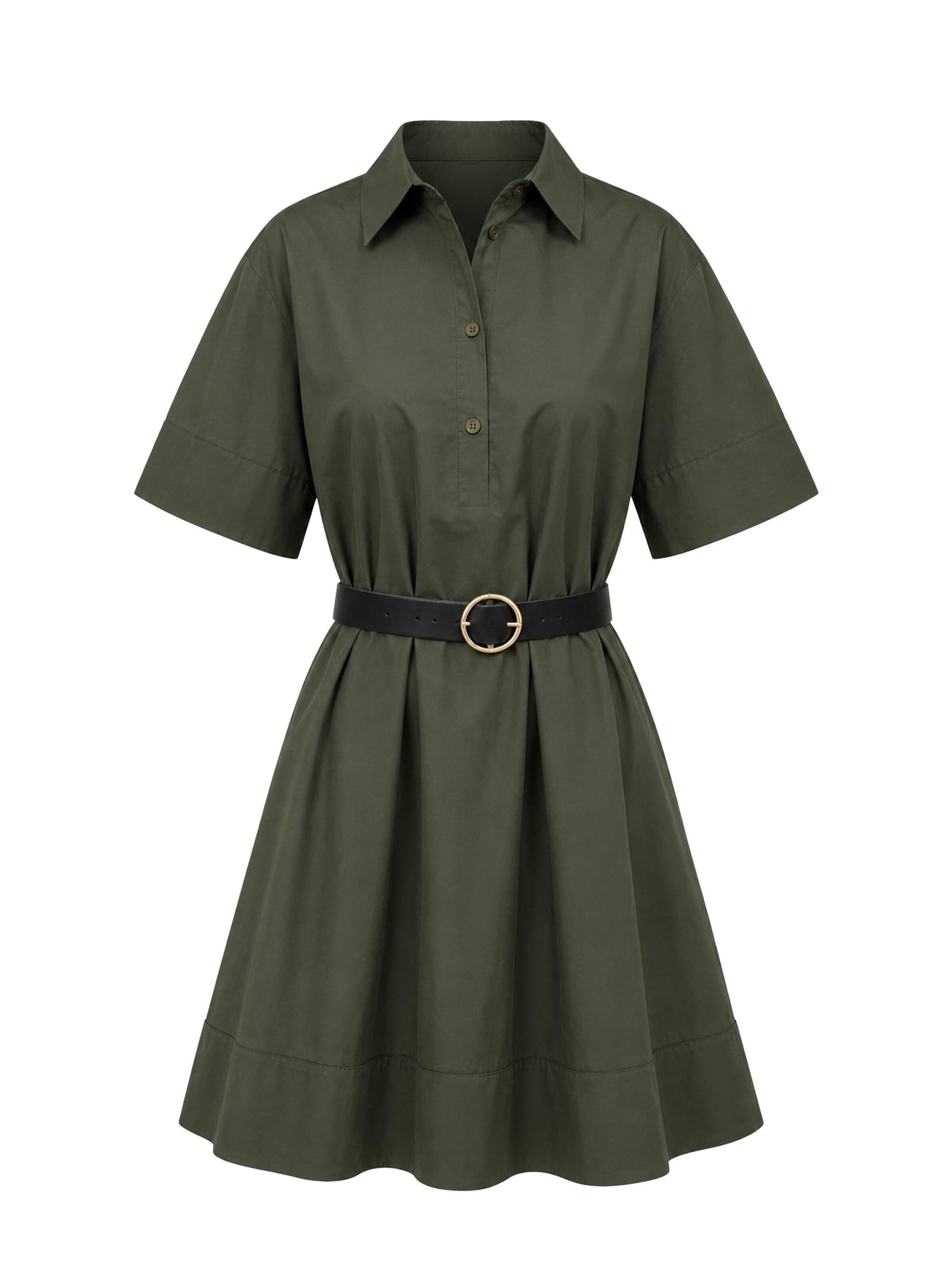 IMPERIAL Blousejurk 'IMPERIAL' in Groen: voorkant