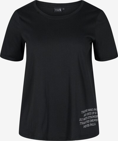 Active by Zizzi T-shirt en noir / blanc, Vue avec produit